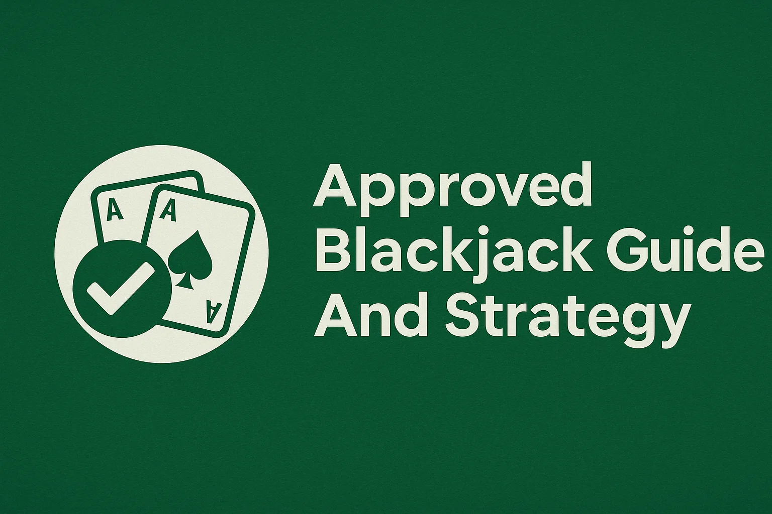 Approved Blackjack Guide And Strategy