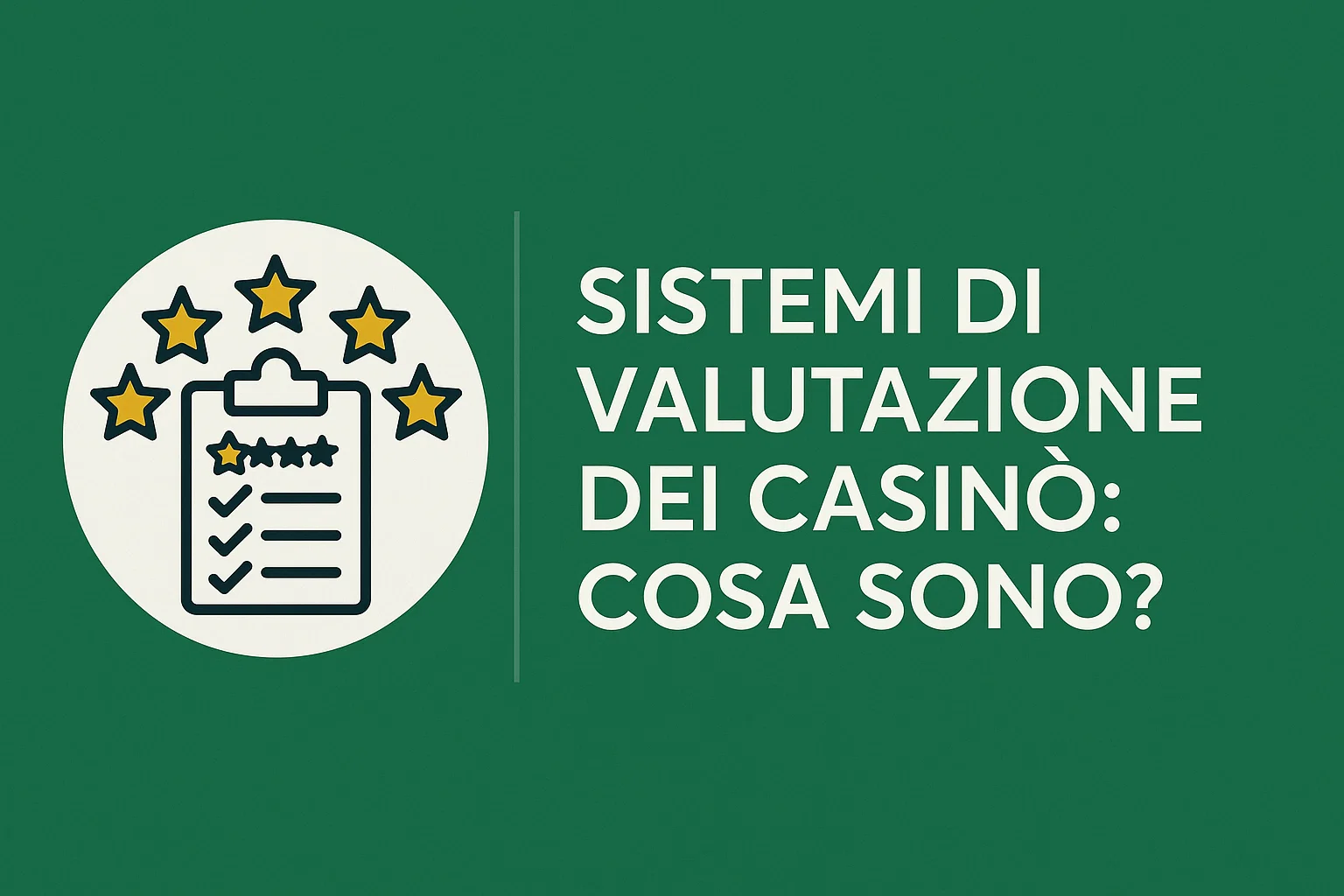 Sistemi di Valutazione dei Casinò: Cosa Sono?